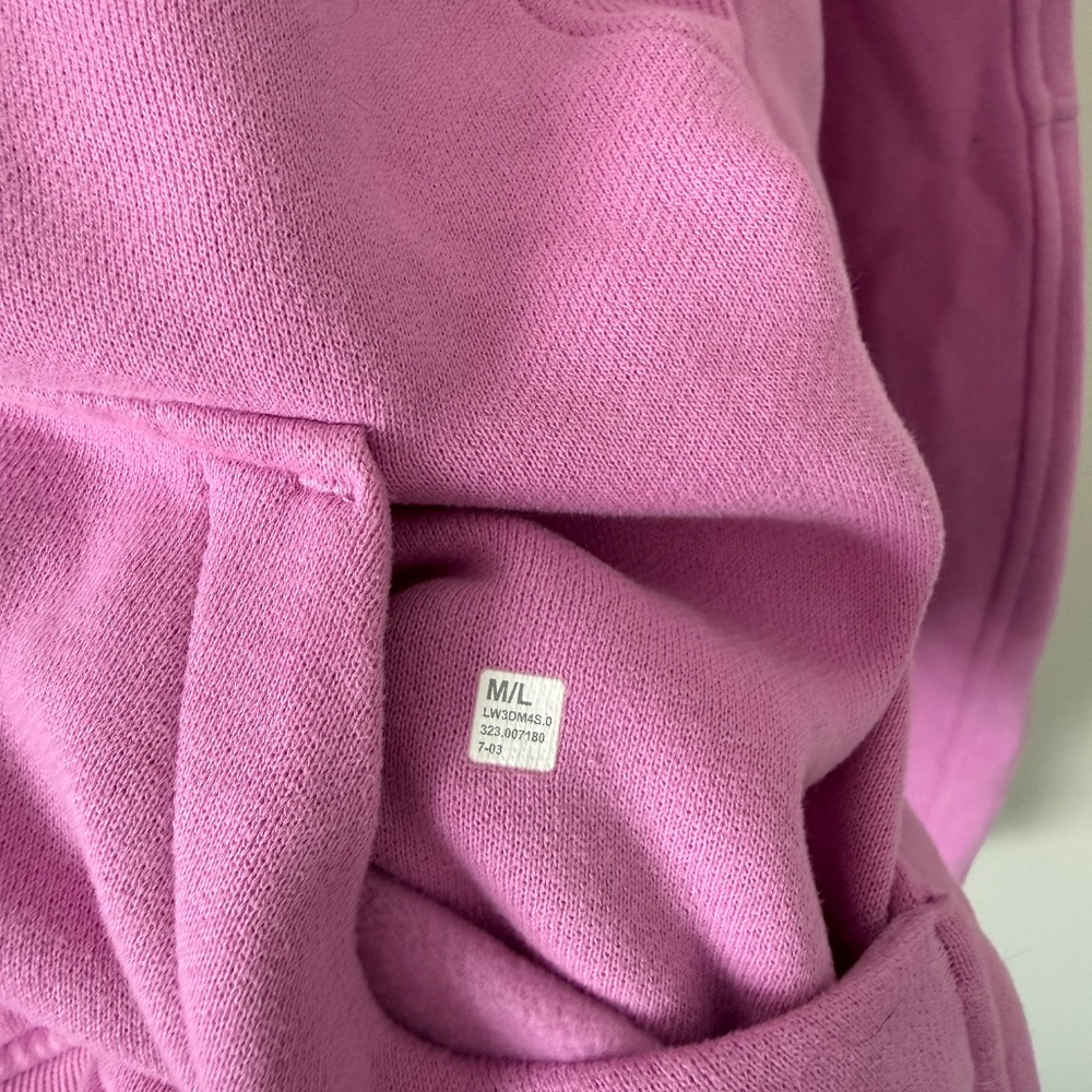 LULULEMON | Pink Scuba Oversized Half Zip Hoodie (size M/L) - Picture 7 of 7